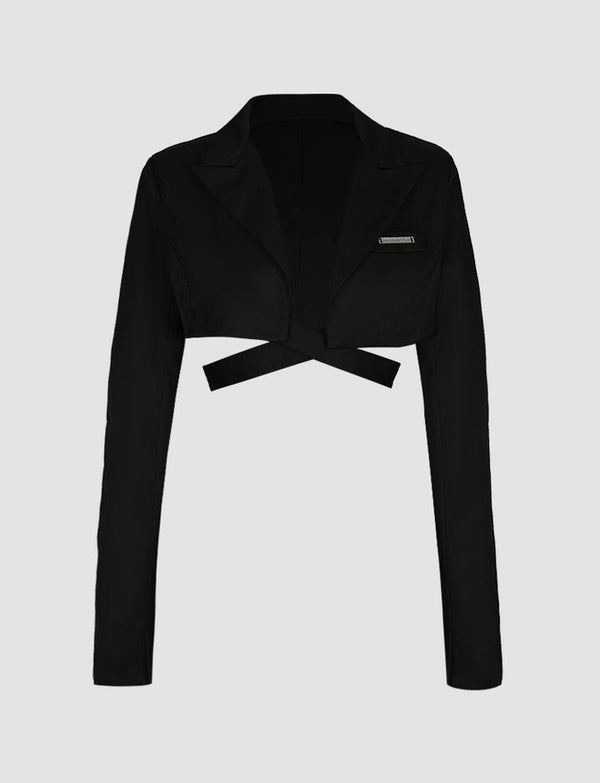 Blazer Cropped "Black"