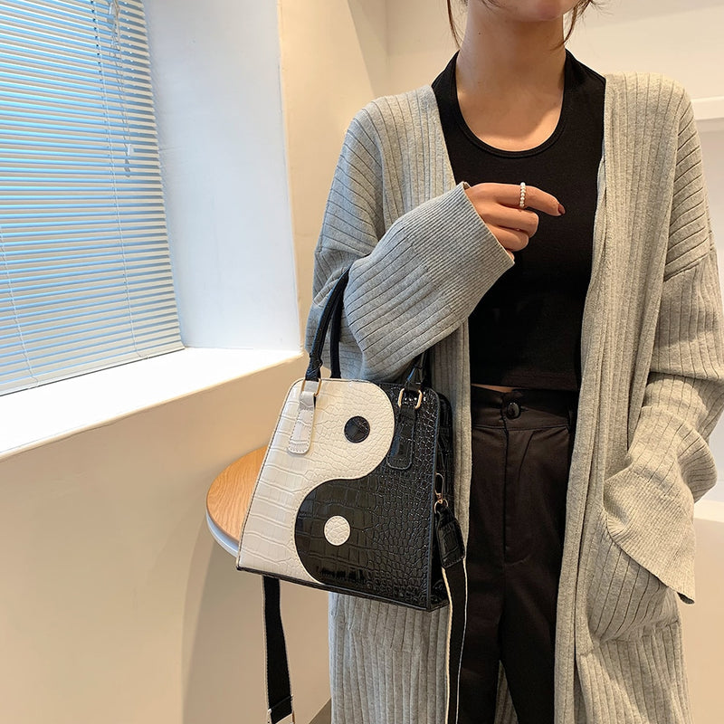 Bolsas "Yin-Yang" Crossbody, De Mão e Transversal